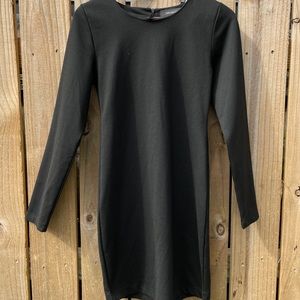Zara long sleeve Short dress Black Size M NWT